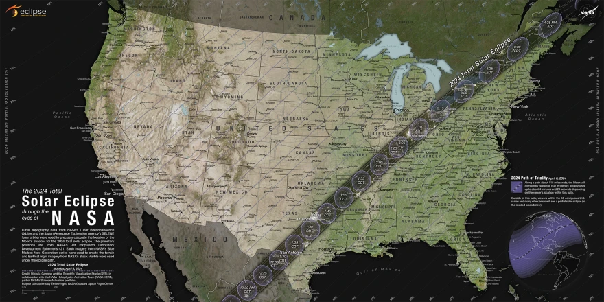 Eclipse map