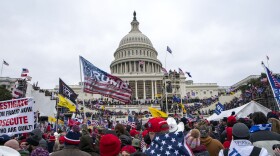 Insurrectionists loyal to President Donald Trump breach the U.S. Capitol in Washington on Jan. 6, 2021.