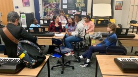Broughal Middle School songwriting workshop