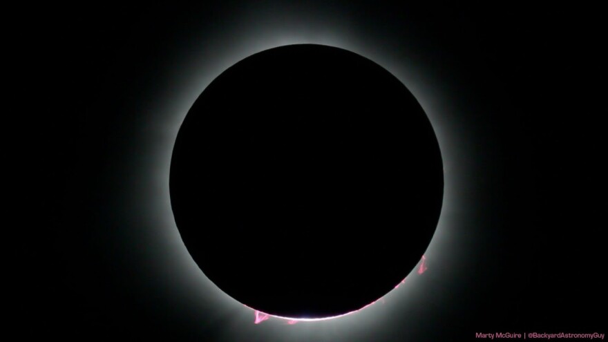 Totality in Tupper Lake, NY.