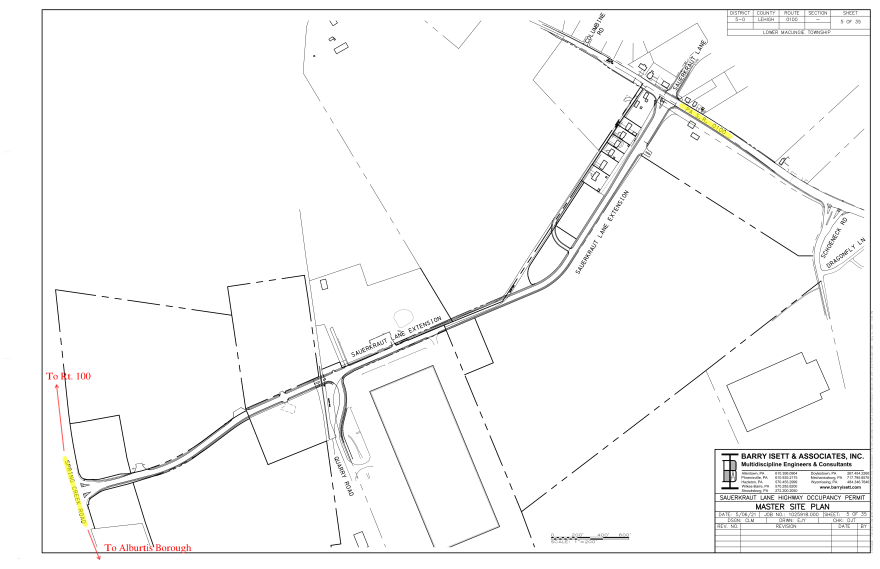 Sauerkraut Lane Extension Site Plan