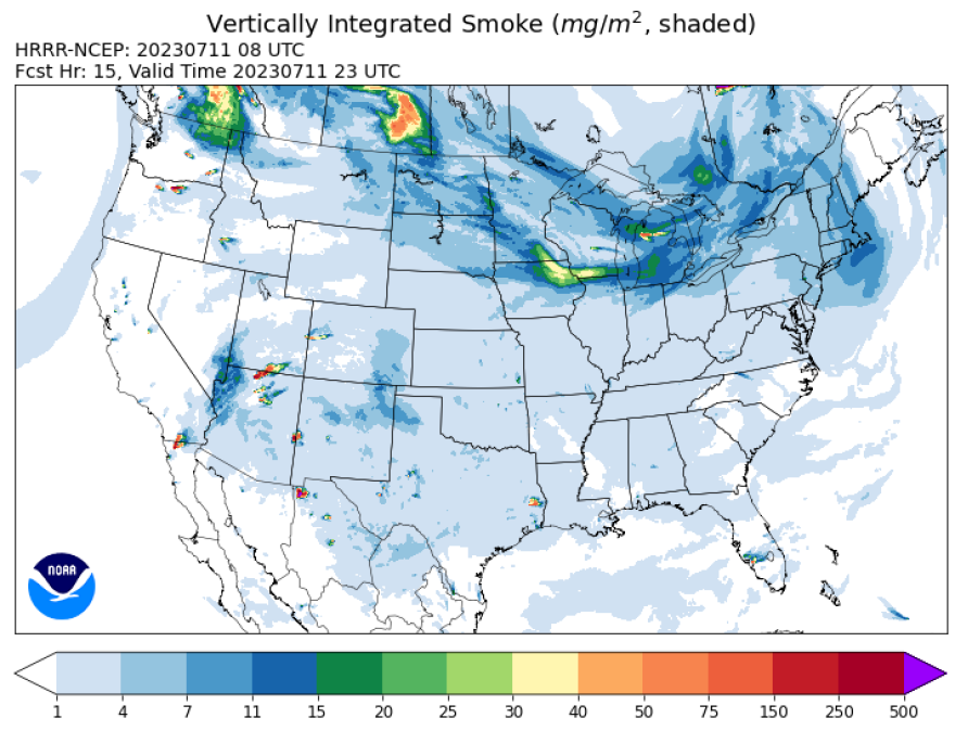 Wildfire smoke