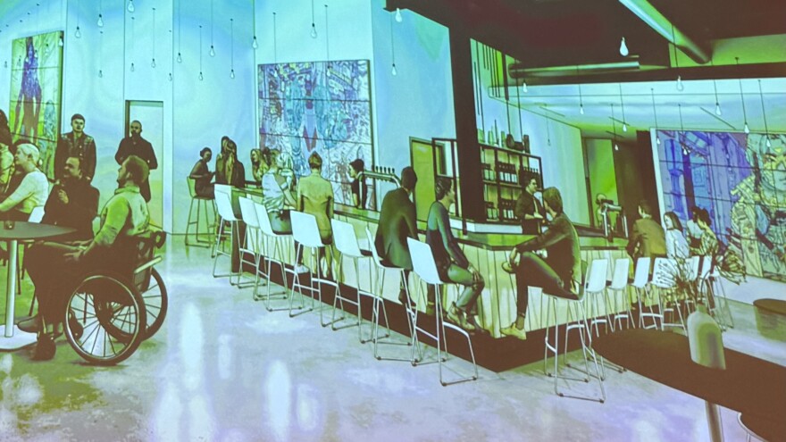 Bar inside ArtsQuest's Creative Factory