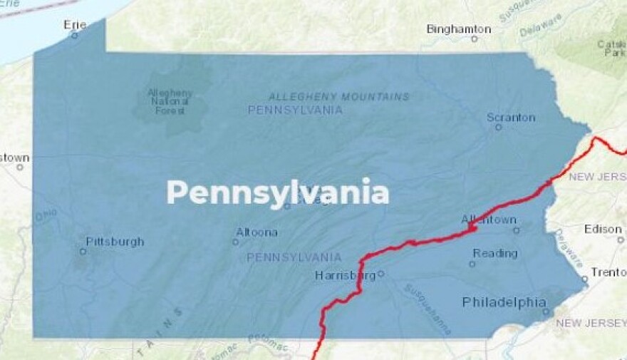 Appalachian Trail Pennsylvania Map