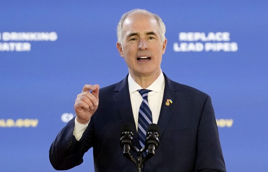 U.S. Sen. Bob Casey, D-Pa., speaks on Feb. 3, 2023, at Belmont Water Treatment Center in Philadelphia. Casey and Republican challenger David McCormick appear unlikely to face primary opponents in Pennsylvania's 2024 primary election. The deadline is Tuesday, Feb. 13, 2024, at 5 p.m. for Republicans and Democrats to submit voter signatures to get on the April 23 primary ballot, and Casey and McCormick have already filed.