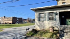 The current property at 3599 Broadway with Cetronia Elementary School in the background