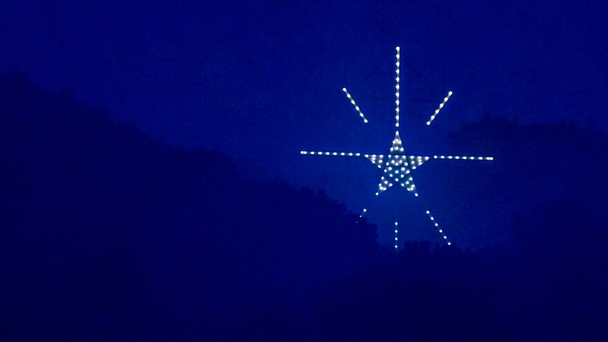 Bethlehem star on South Mountain