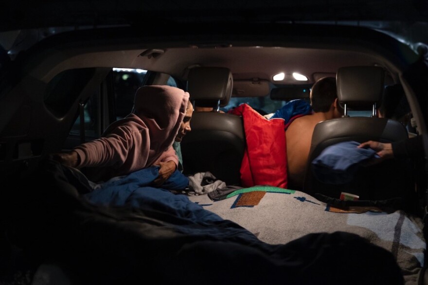 Veronica Vargas living in car