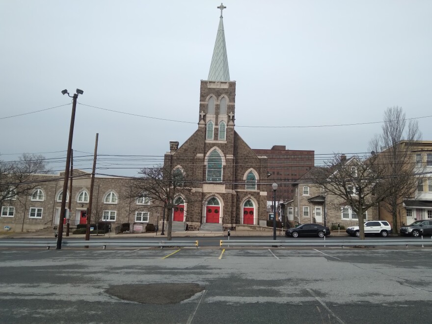 st. john's windish church and parking lot