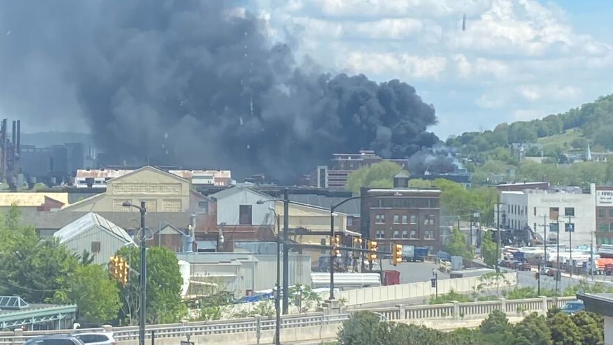 Fire erupts at apartment building in South Bethlehem