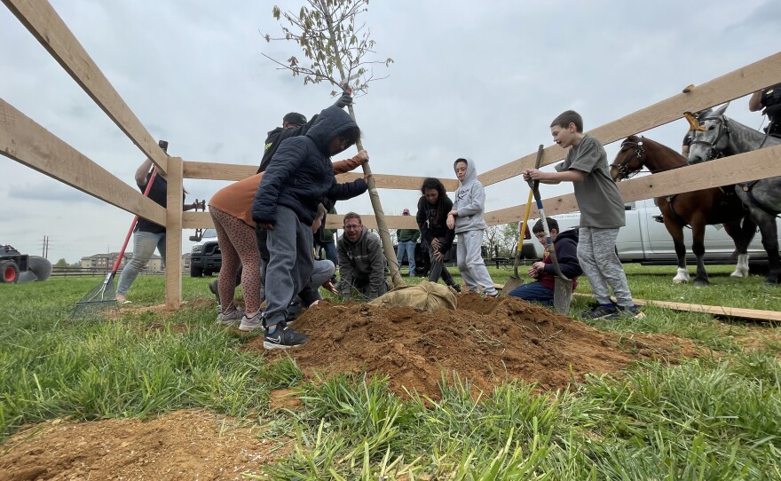 Spring Garden students do their part this Arbor Day 2023