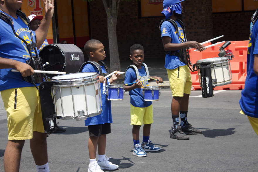 West Powelton steppers and drumline