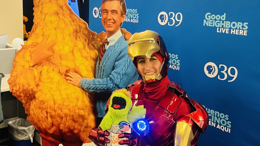 Zara Ortiz as Iron Man at Good Neighbor Awards